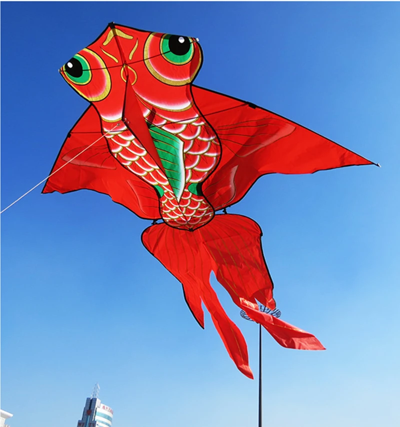 Free shipping fish kite flying swallow kites toys for kids reel weifang kite factory buggy goldfish centipede squid bird kites