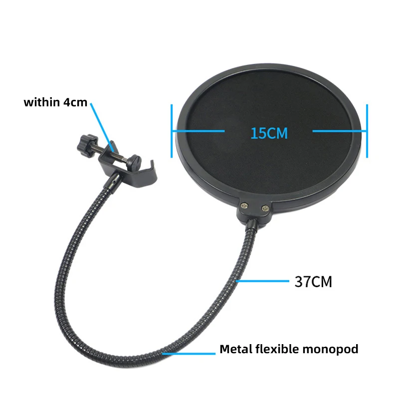 طوي سطح المكتب جبل حامل مع قوس للميكروفونات تقف ترايبود للبث المباشر المدونين الفيديو