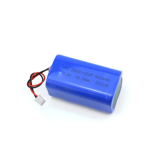 18650 akumulator litowy 4400mAh 7.4v z głowicą nici 2 struny 2 równoległe oświetlenie wędkarskie zabawka latarka Tian kształt