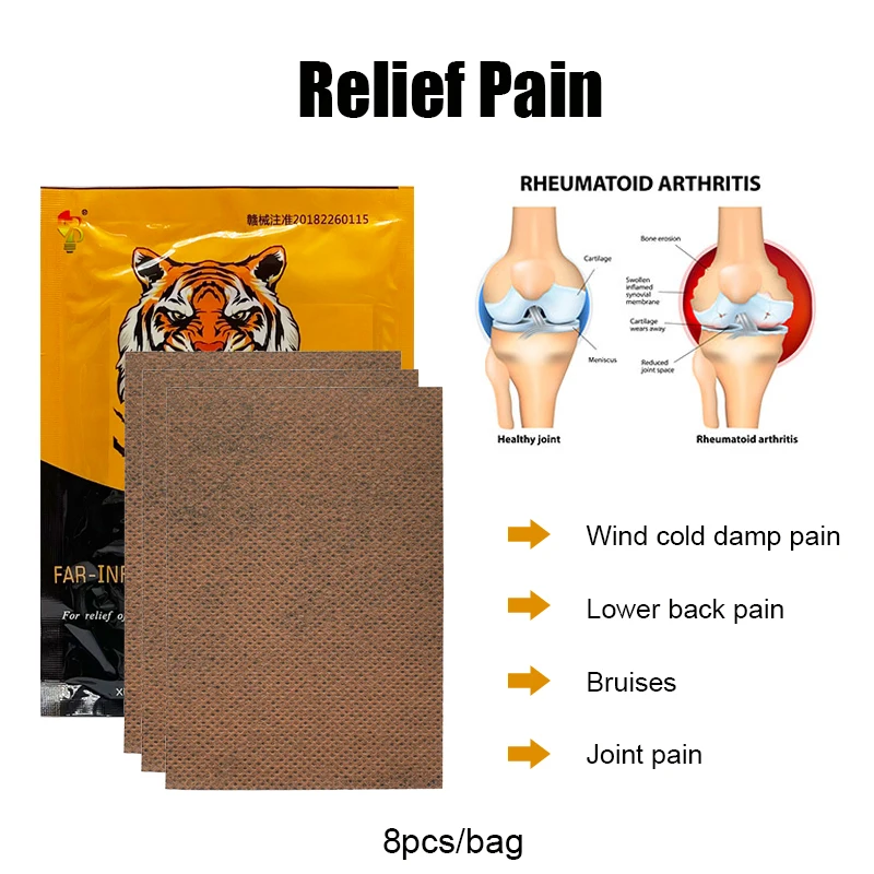 8/32/48/88Pcs Chinese Black Tiger Balm Patch Muscle Back Ache Medical Plaster Orthopedic Sticker Body Heath Care