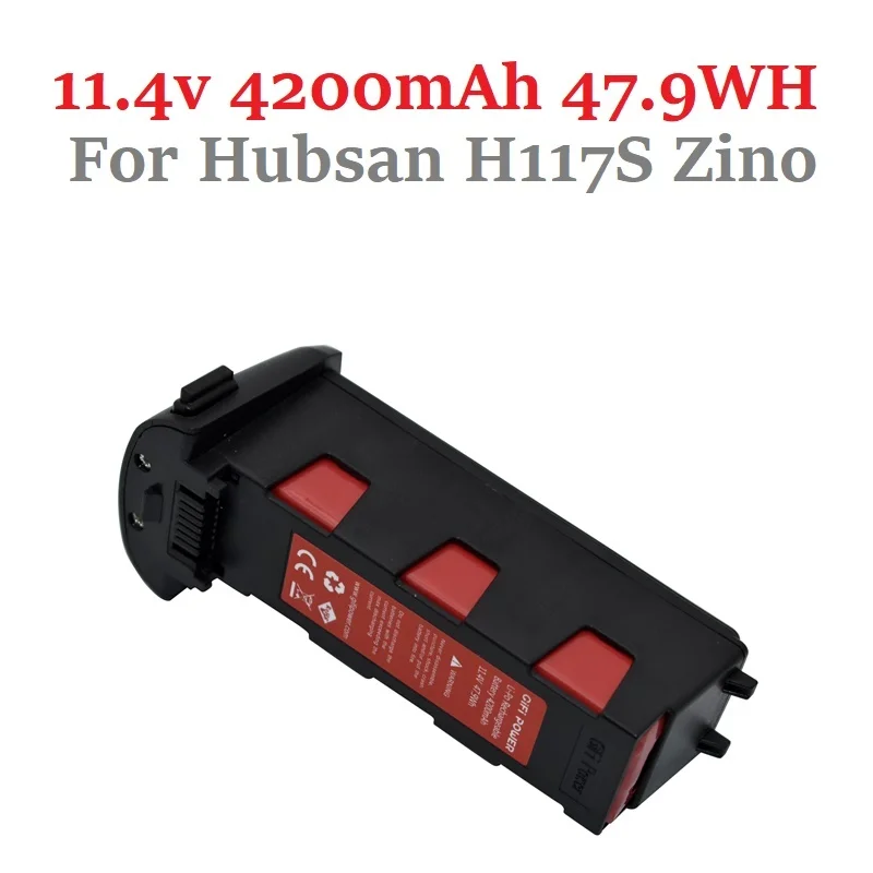 GIFI 11.4V 4200mAh Lipo Battery for Hubsan H117S Zino GPS RC Quadcopter Spare Parts Upgrade 11.4 v Battery Drones For H117S Pro