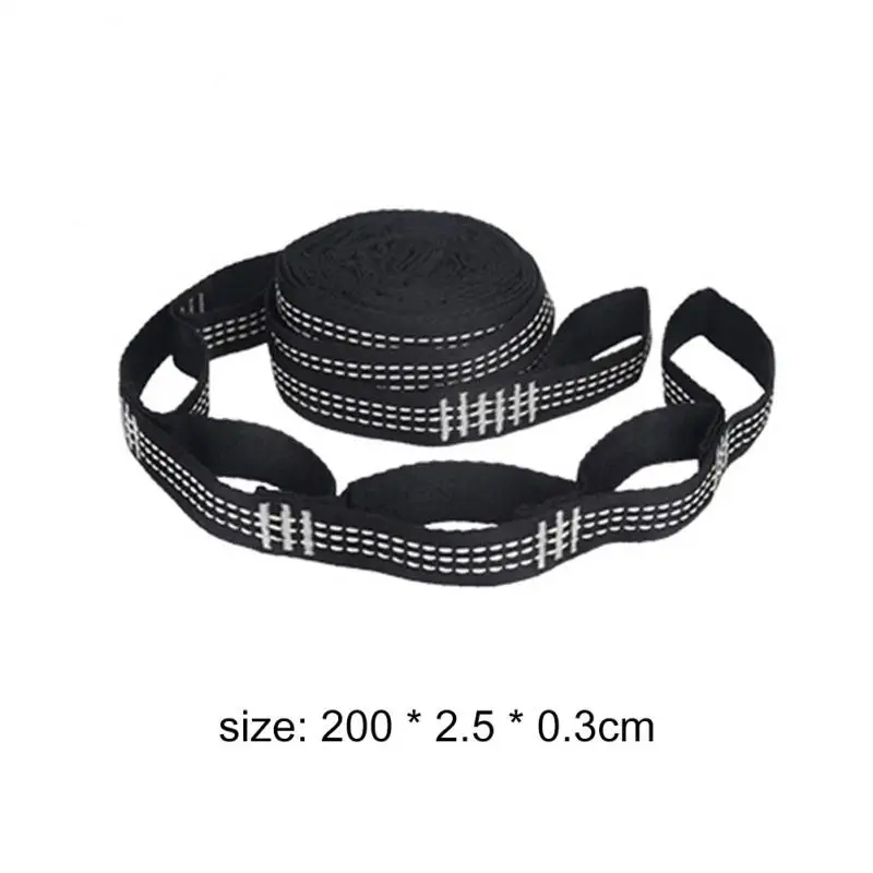 2pcs 2m Hammock Strap Outdoor Camping Hammock Garden Swing Straps Rope 250KG Load Tree Hanging Load-Bearing Strap Rope