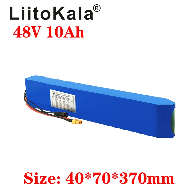 LiitoKala 48V e-bike battery 48v 10ah li ion battery pack bike conversion kit bafang 1000w and 54.6V2A charger