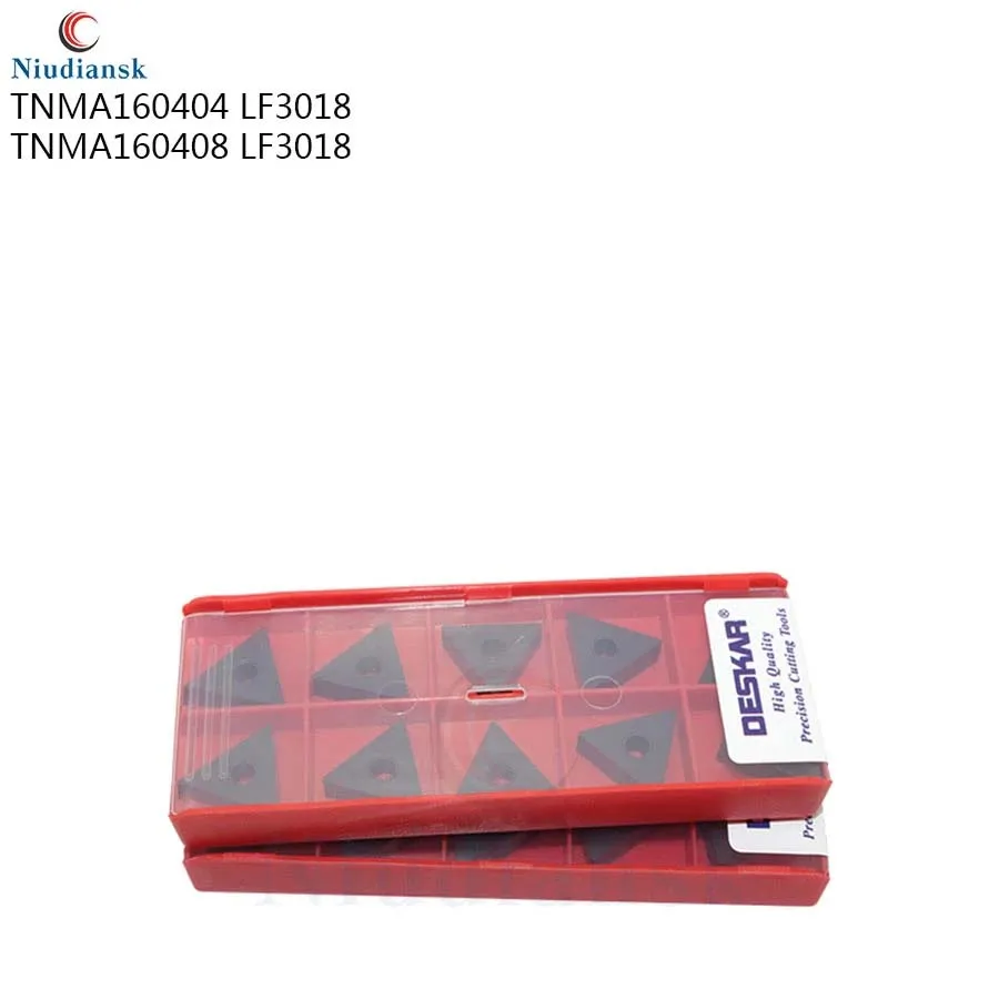 10 pz TNMA160404 LF3018 TNMA160408 LF3018 100% autentico autentico tornio per metallo CNC utensili da taglio inserti in metallo duro utensili per tornitura