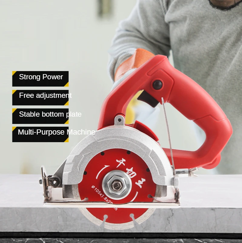 Multi-angle portable electric circular saw, 1680W wood cutting machine, multi-function woodworking electric cutting machine