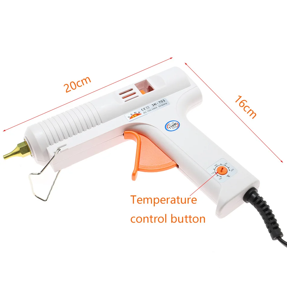 Glue gun 110W DIY Hot Melt Glue Gun Adhesive Stick Industrial Electric Silicone Guns Repair Tools Thermo Repair Heat Tools