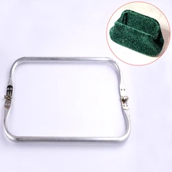 Clutch Bag Parts 20/25/30cm Metal Bag Frame For Doctor BagsPurse Frame Metal Aluminium Tube Frame Bag Handle Accessories