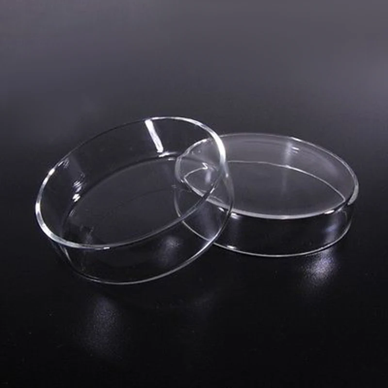 90mm Borosilicate Glass Petri culture dish For Chemistry Laboratory Bacterial Yeast