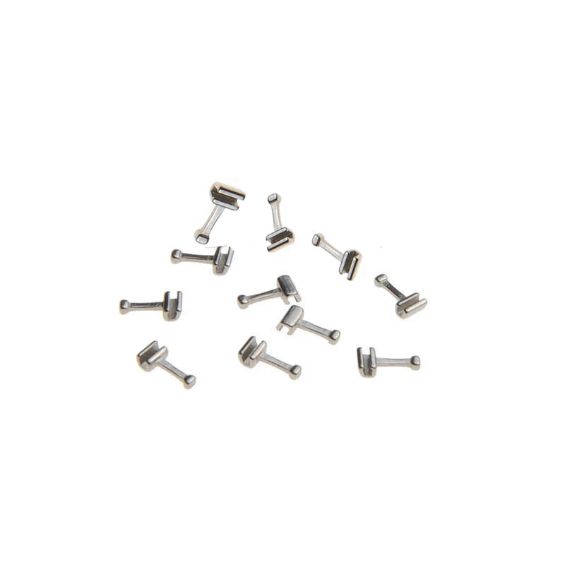 10 Packs Crimpable Hooks Open Surgical Hook Long Type 100 Pcs Dental Orthodontics Product