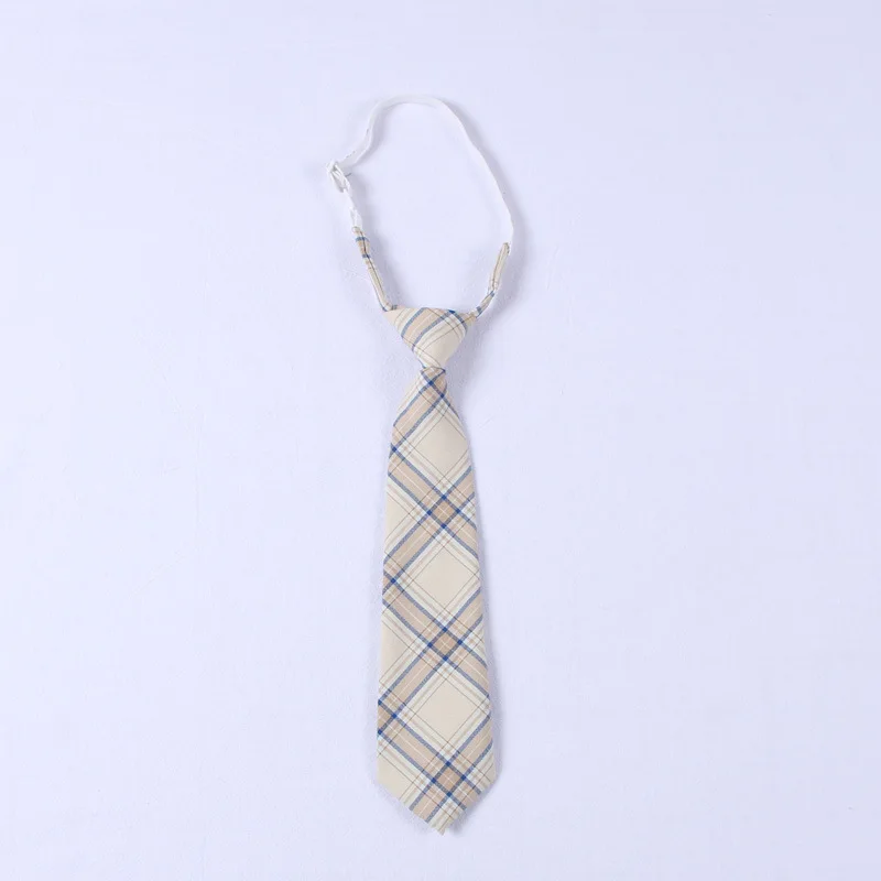 Girls JK Uniform Plaid Necktie Striped Choker Collar Flower For Japanese Korean School Uniform Shirt Accessories Tie 35CM