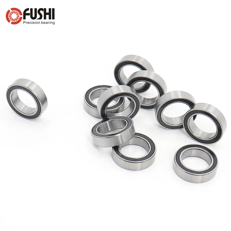 6702-2RS 15*21*4 (mm) 10Pieces Bearing ABEC-7 61702 6702 63702 Chrome Steel Ball Bearings With Black Rubber Seal