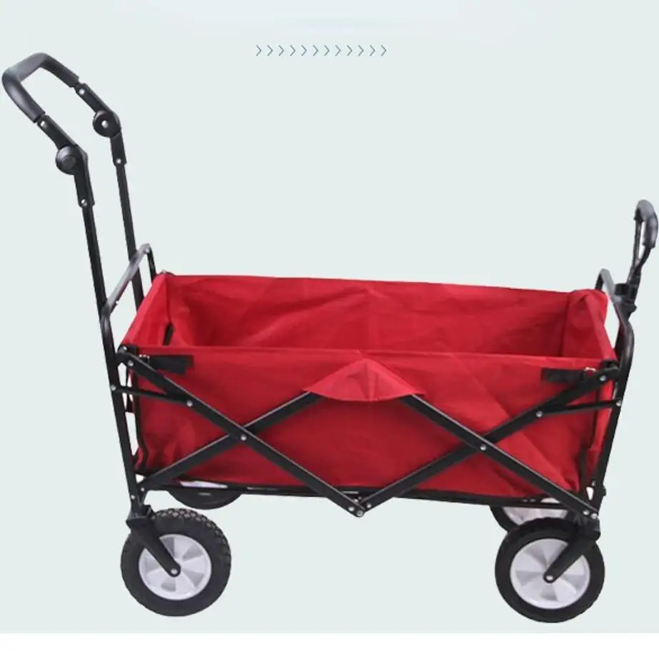 Car Camping Portable Folding Trolley Outdoor Picnic Off-road Wheel Camping Wagon Shopping Cart Hand Truck Hand Cart Garden Cart
