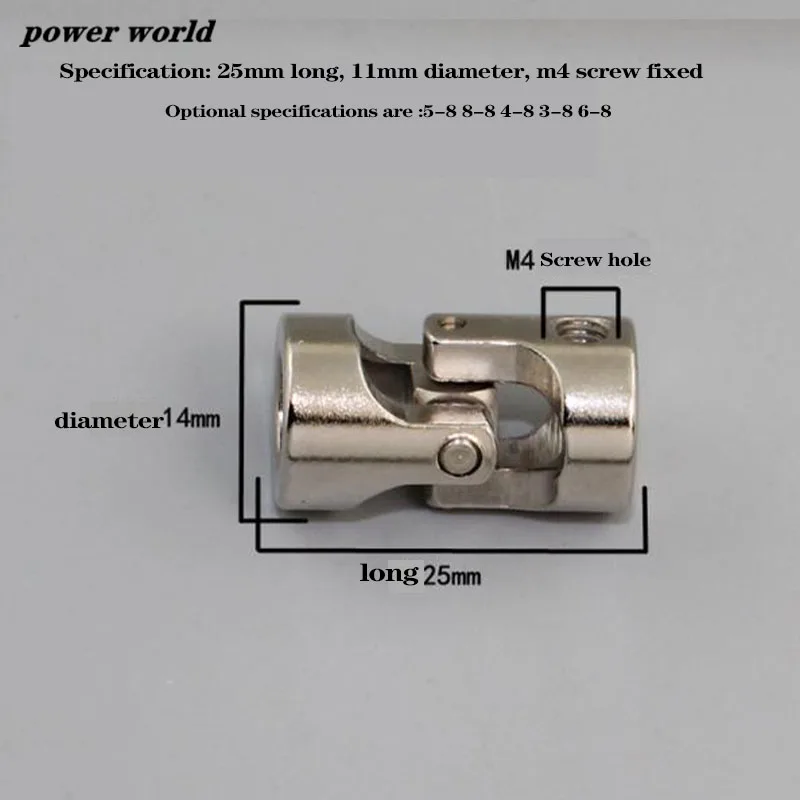 Akcesoria do modeli metalowe przeguby kardanowe przeguby przegubowe krzyż przegub uniwersalny przegub uniwersalny małe mikro sprzęgło