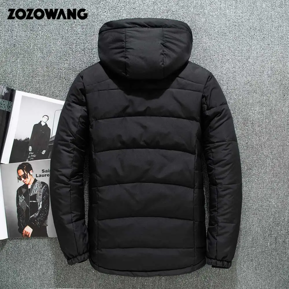 ZOZOWANG High Quality 90% White Duck Down Jacket men coat Snow parkas male Warm Brand Clothing winter Down Jacket Outerwear 4XL