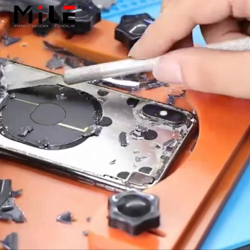 MILE Tampa traseira separada desmontagem fixação titular fixação vidro quebrado tampa traseira Fix LCD ferramenta de reparo para iPhone X 8P 8G