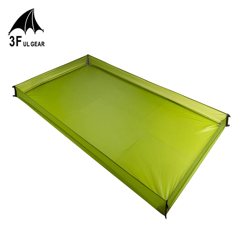 3F UL GEAR 15D Coated Silicon 210T Polyester Bathtub Footprint Super Light Cloth Outdoor Camping Tarp Awning