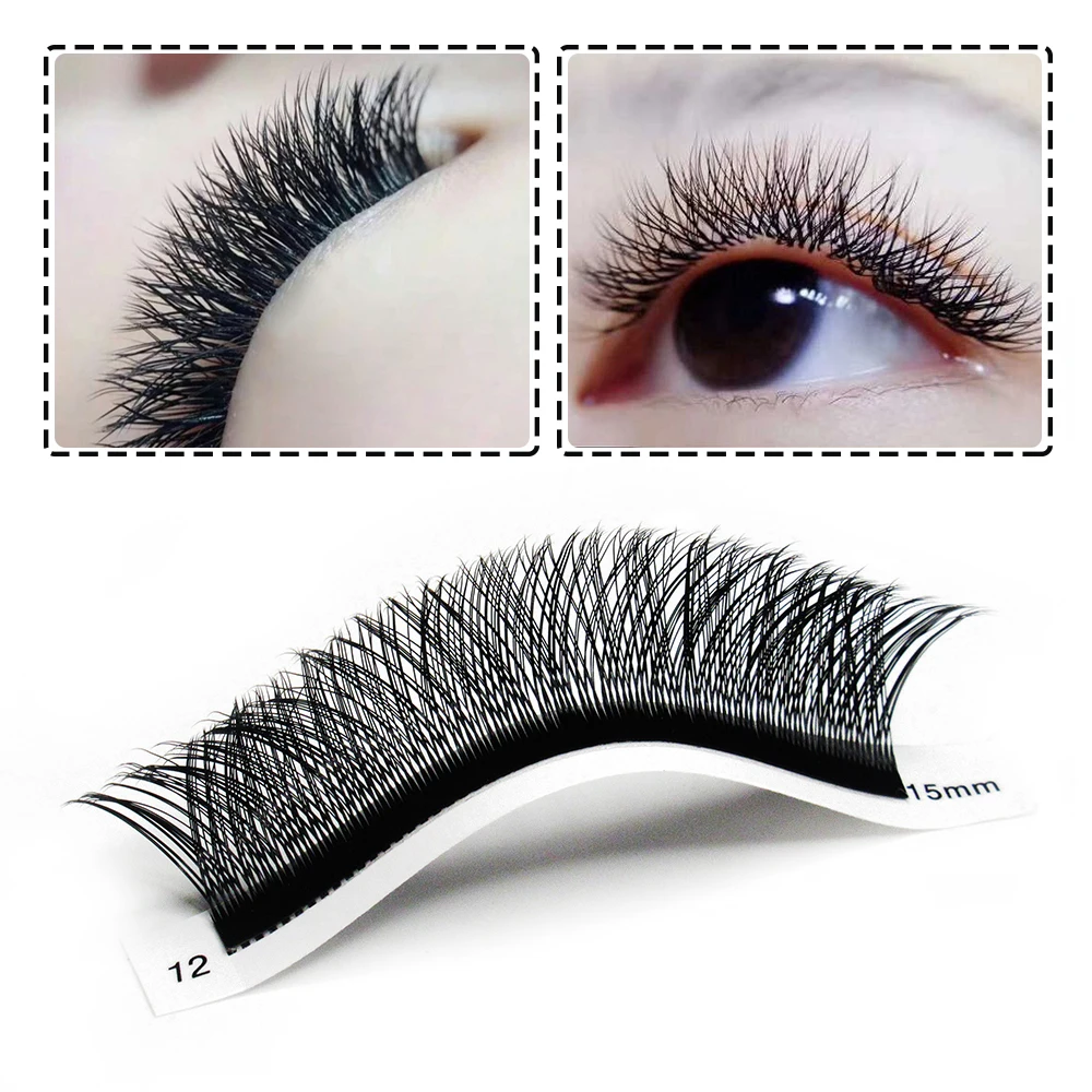 Quewel Y Shape Eyelashes Extensions Thickness 05/07MM Soft Natural Easily Grafting 8-15 MIX Individual Volume Eyelash C/D Curl