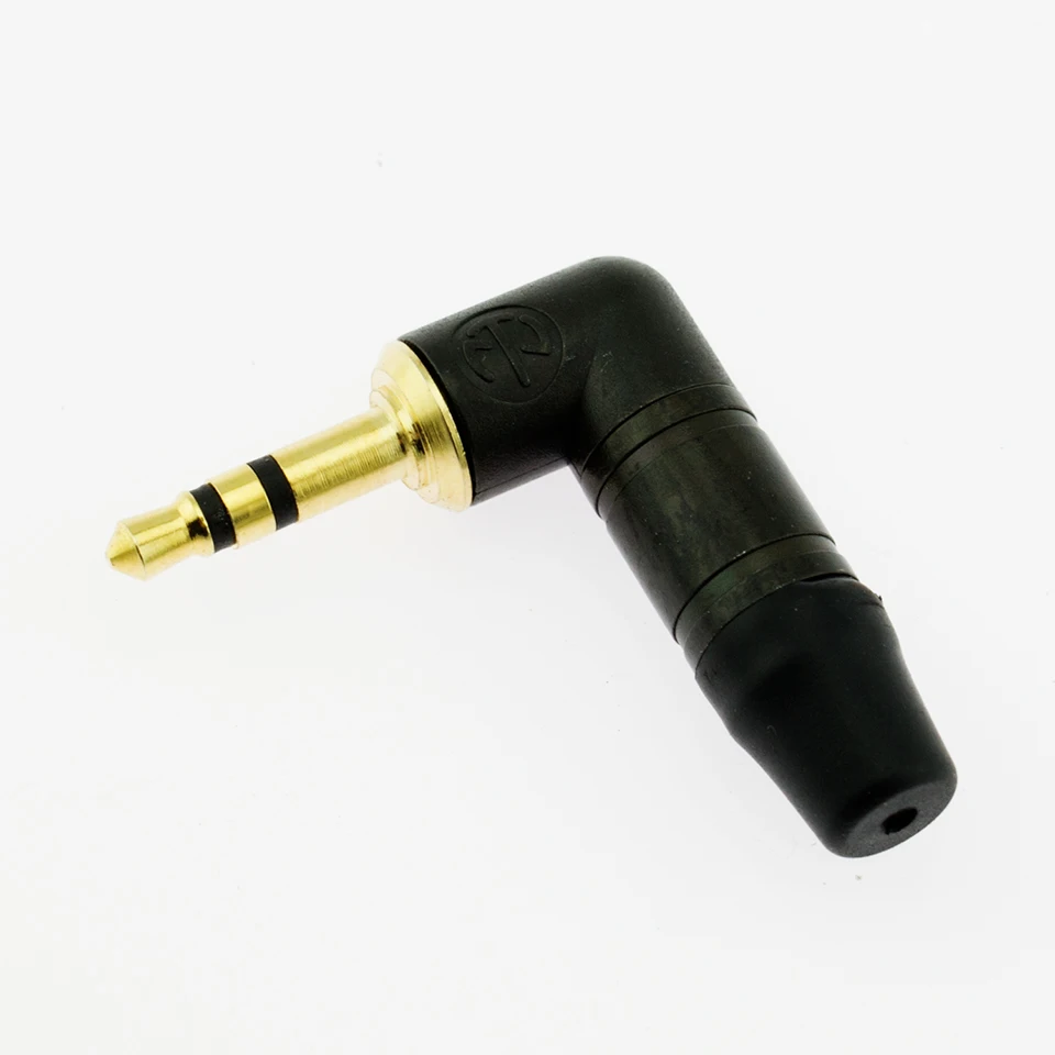 -Original authentic Swiss neutrik NTP3RC-B 3.5 mm Right-Angle Stereo Plug 3 pole 3.5 mm audio gold contactsplug