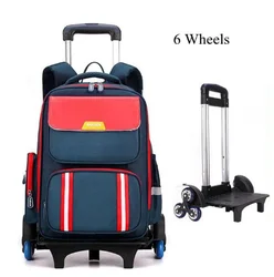 Kids Wheeled Backapck Fory Boys Carry-on Luggage with Wheels Primary Student Rolling Backpack Elementary Trolley School BookBag