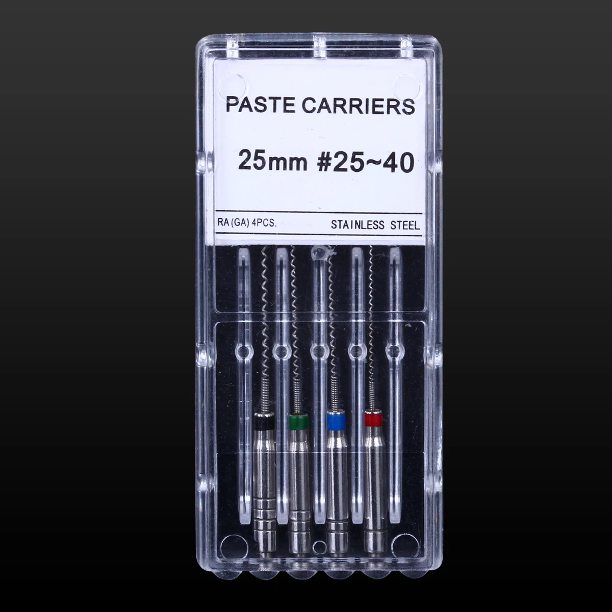 4 Stück/Karton AZDENT 25 mm 25 # -40 # Dental Rotary Paste Träger Spirale Füllstoff Lentulo Verschiedene Motor Füllpaste Zahnmedizin Werkzeug – Detail 1
