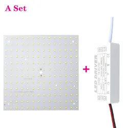 Zestaw SMD2835 Chip LED ze sterownikiem 10W 15W 22W 32W lampa LED COB koraliki reflektor na reflektor Panel oświetleniowy kwadratowy Warmwhite