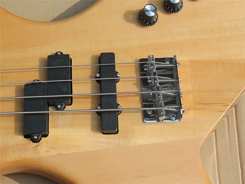 Unusual shape 4Strings Electric Bass Guitar with Rosewood Fretboard,Chrome Hardware Neck through body,Provide customized service