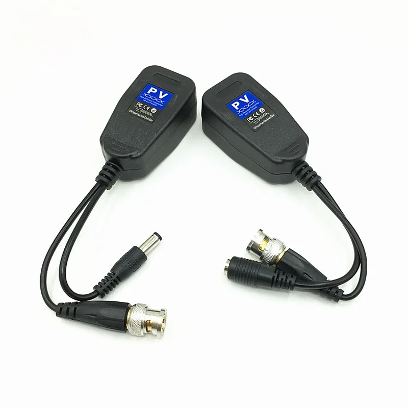 1 Pairs 1CH Passieve Balun RJ45 Cctv Video Balun Coax Bnc Video Power Transceiver Te CAT5e/6 RJ45 Connector twisted Pair