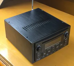 CNC All Aluminum 2DIN Car Audio Box Chassis Case Cabinet For DIY Power Amplifier 230mm*118mm*270mm
