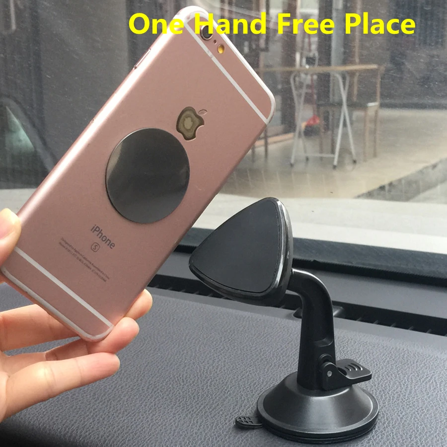Suporte magnético para celular no painel do carro, suporte giratório de 360 para-brisas