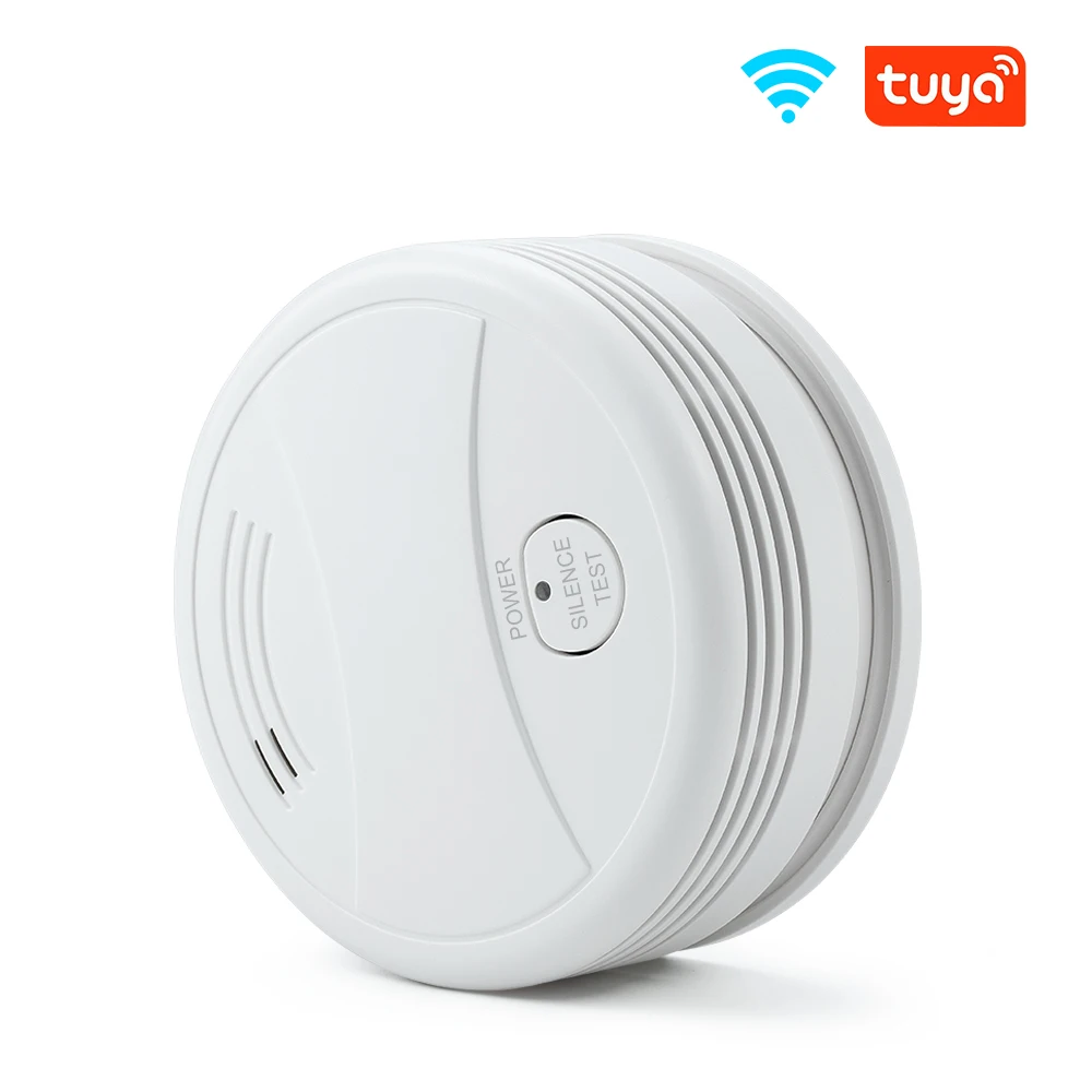 

WIFI Smoke detector Tuya APP Wireless Fire Protection Alarm Sensors For Smart home Security Alarm System Networking Notice