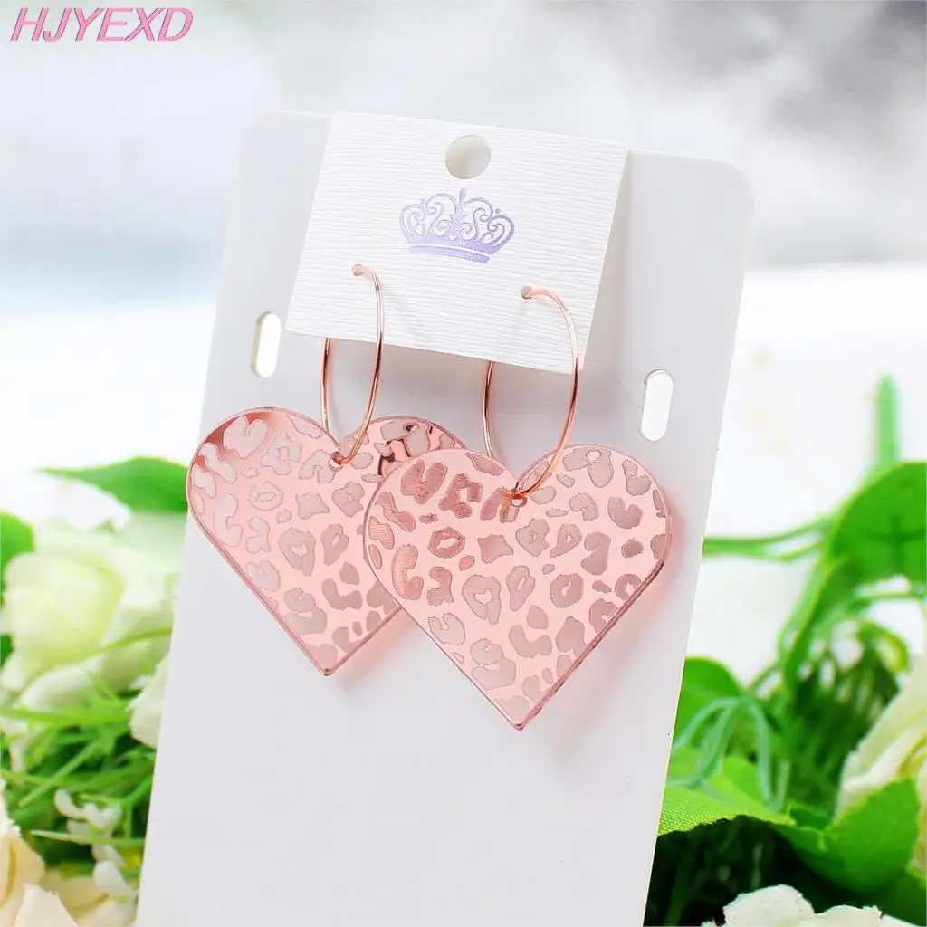 Heart Acrylic Earrings