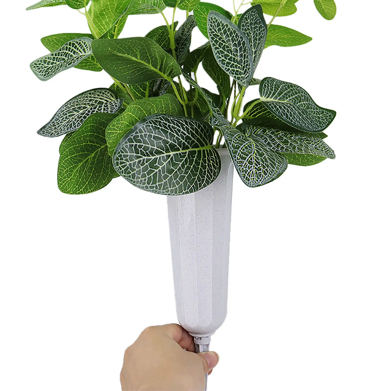 1Pcs Cemetery Vases Plastic Grave Cone Vases Cemetery Memorial Floral Vases Flowers Holders With Ground Stake Grave Decorat