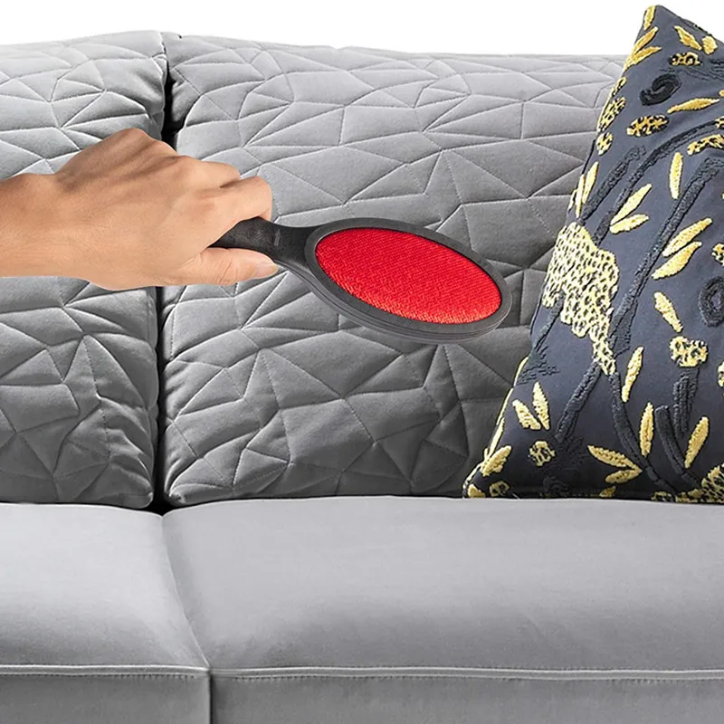 2 حزمة فرشاة مزيل الشعر للحيوان الأليف الوبر فرش للملابس الملابس فرشاة ل الأريكة قابلة لإعادة الاستخدام معجزة فرشاة مزدوجة الجانب