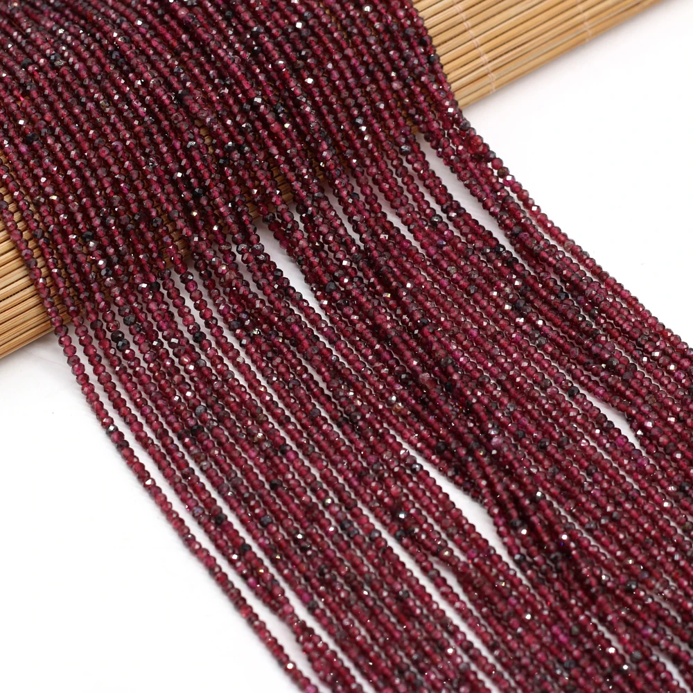 New Style Natural Stone Bead Section Garnet Small Beads For DIY Jewelry Making Necklace Bracelet Earrings Accessory
