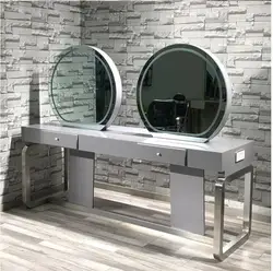 Hairdressing mirror specially designed for barbershop mirror stage and hair salon simple web celebrity double-sided mirror style