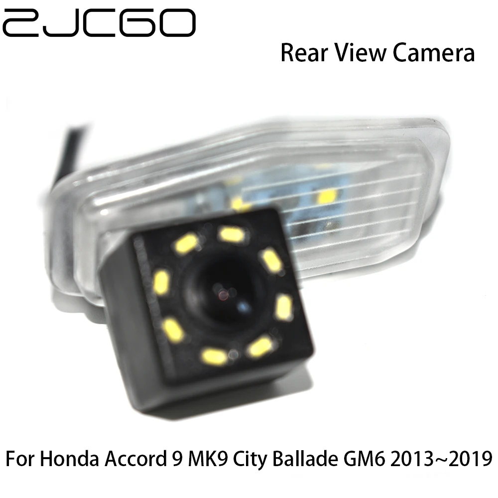 

ZJCGO CCD Car Rear View Reverse Back Up Parking Night Vision Waterproof Camera for Honda Accord 9 MK9 City Ballade GM6 2013~2019