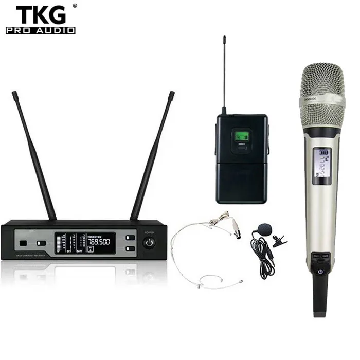 TKG-Micro sans fil True Diversity Skm9100, karaoké professionnel, performance sur scène, équipement audio, 620-670MHz