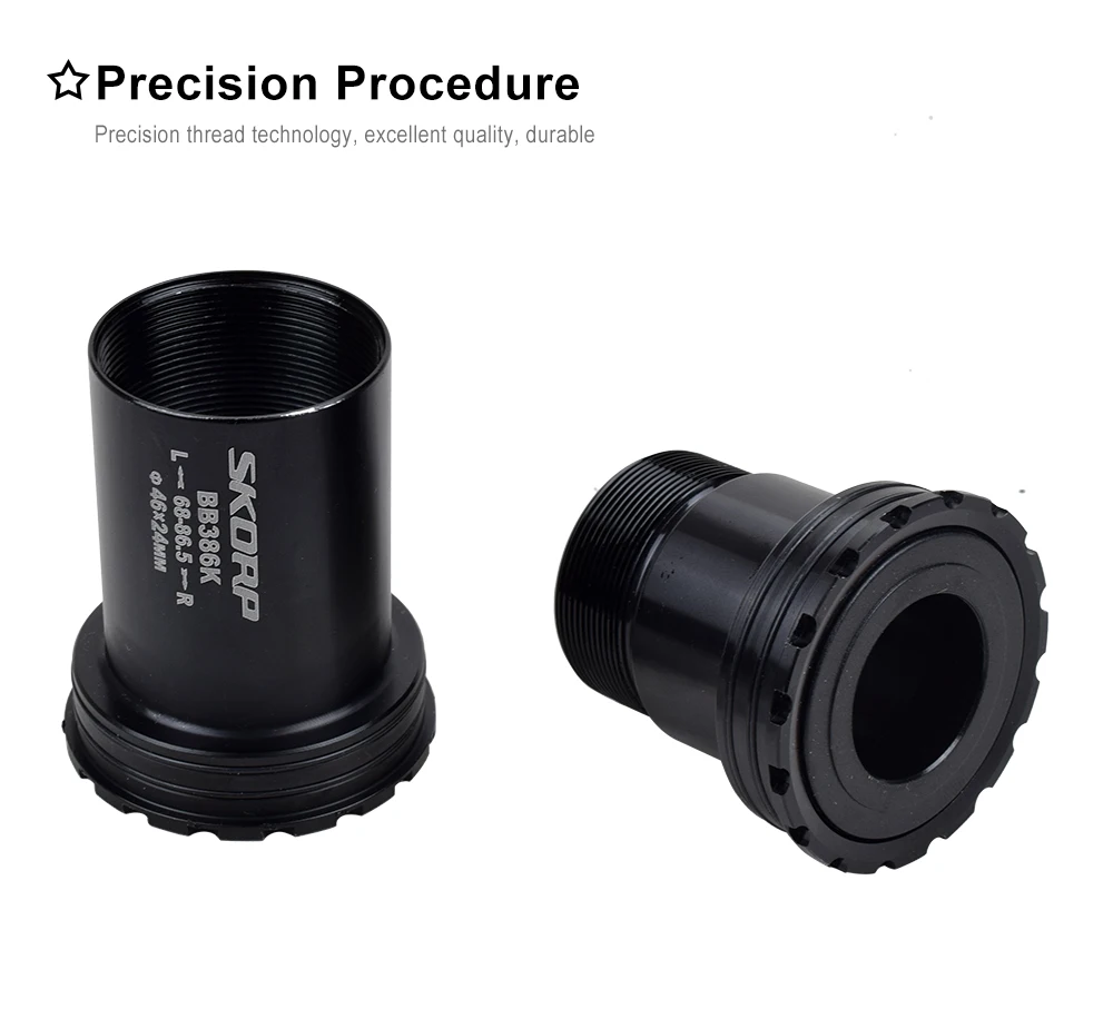 MTB Road Bike Bottom Brackets BB30 BSA30 PF30 BB386 46/42x22 24 30mm Sealed Bearing Mountain Bicycle BB Sets Central Axis