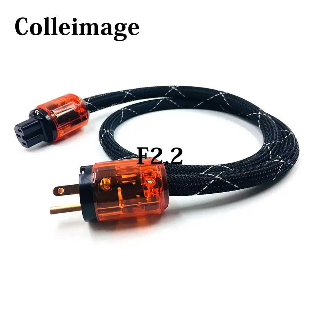 Colleimage Hi-End Power Cable with US Plug High Performance Power Cable for Amplifier DVD