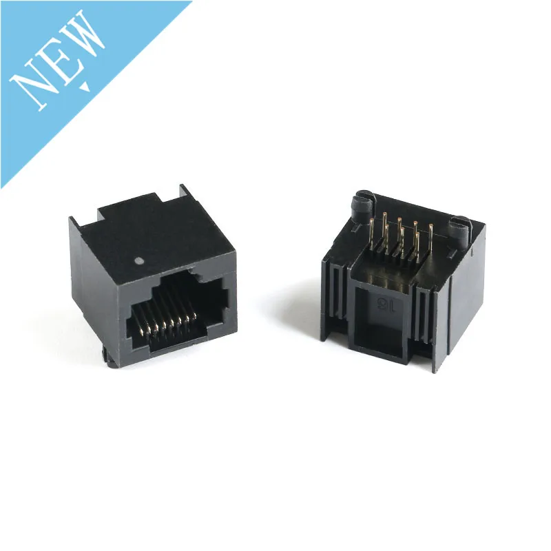 Rede cabo adaptador para transferência de dados com lâmpada, plugue modular, tomada RJ45, montagem ethernet, Rj-45, conector 8P8C