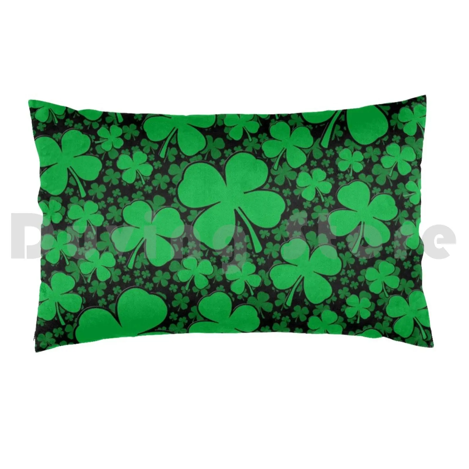 A Shamrock Field For DayPillow case Green Day Party Shamrocks Irish Irish Irish Style Beer Shamrock