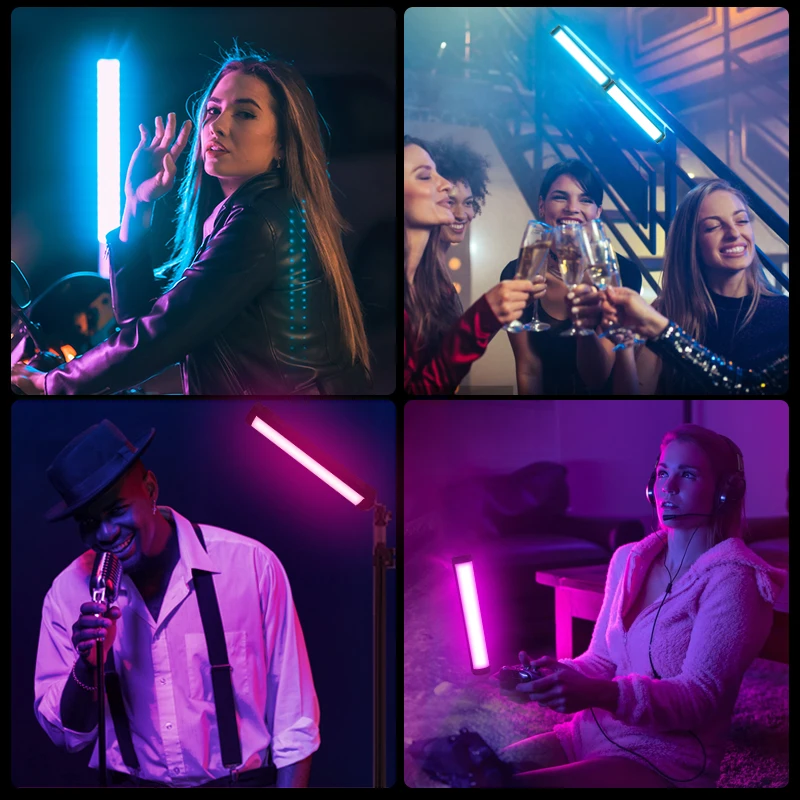 Ulanzi VL110 Rgb Stok Licht Led Video Buis Licht Full Color Magnetische Handheld Lamp Dimbare Draagbare Fotografie Studio Licht