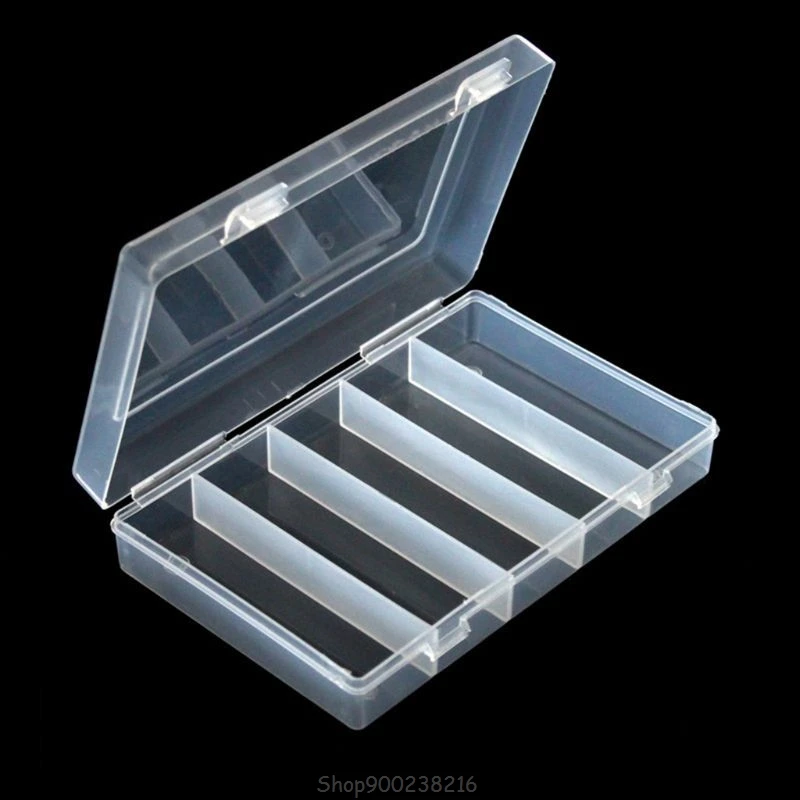 Rectangular Clear Plastic Storage Box Collection Case Protector for 100pcs 27mm/30mm Coin Capsules Holder S26 20 Dropship