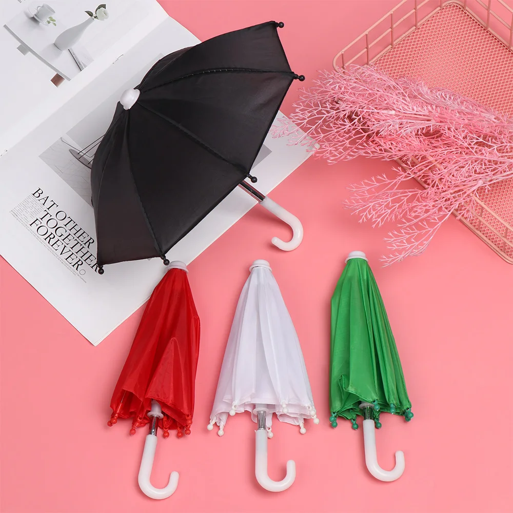 21.5Cm Miniatuur Regenkleding Pop Paraplu Poppen Accessoires Mini Handgemaakte Blythes Speelgoed Poppenhuis Model Speelgoed Kleding Ornament