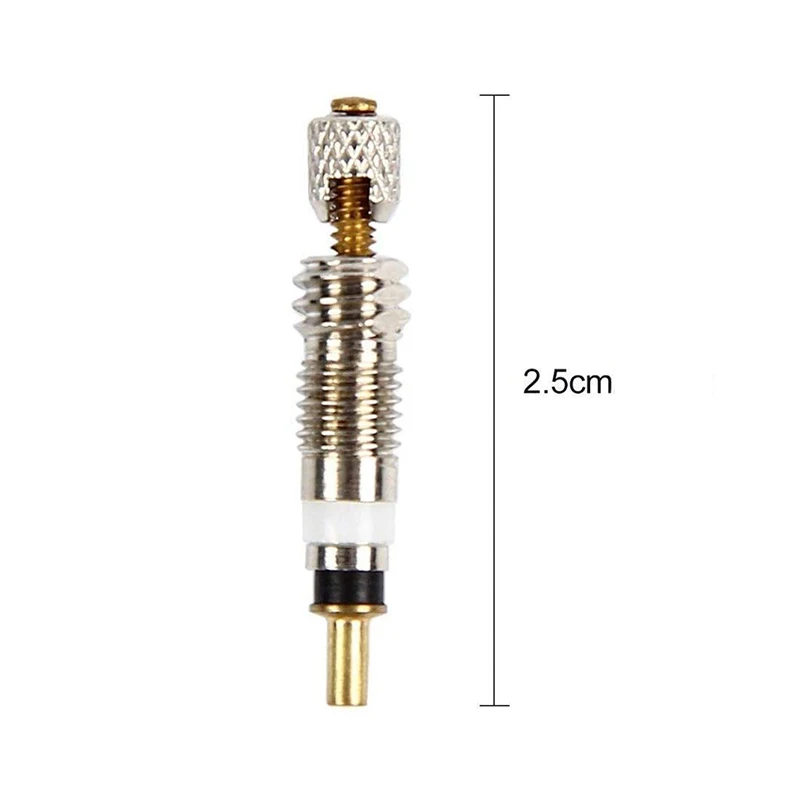 Presta Valve Core Brass Tubeless Core for Tubeless Road MTB Bike, w/Stan\'s, Vittoria, Continental, Kenda Bike Replacement