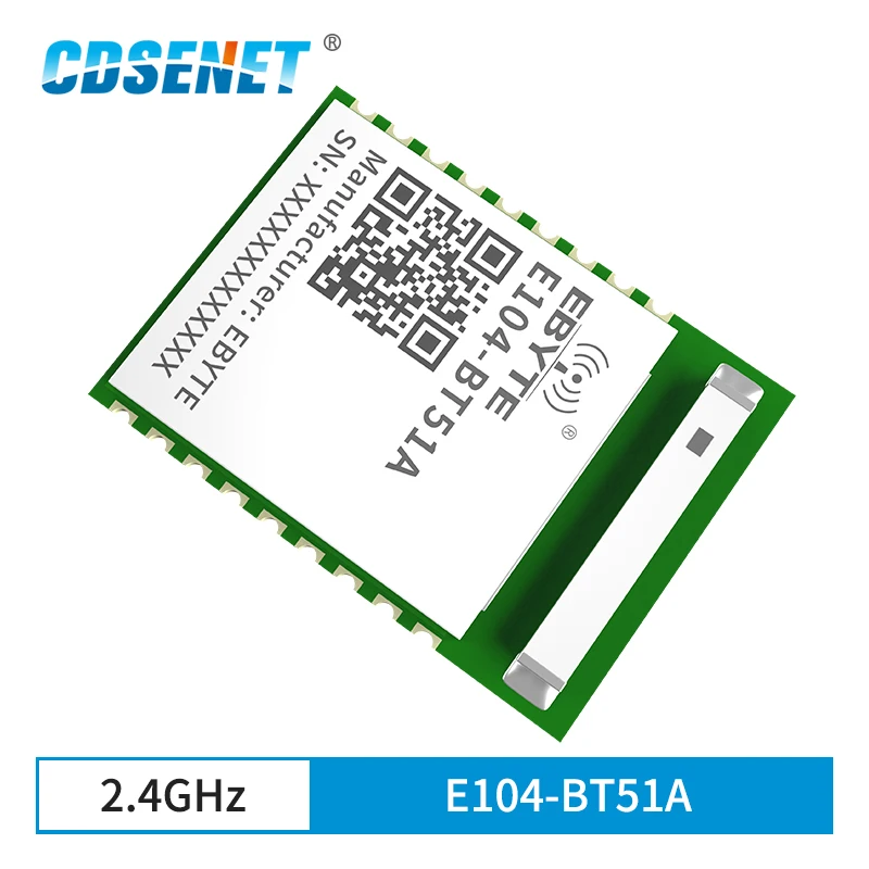 E104-BT51A CC2640R2L 2.4GHz 5dBm 블루투스 모듈 범위 3.3V BLE5.0 세라믹 안테나 UART BLE 모듈 PCB 안테나