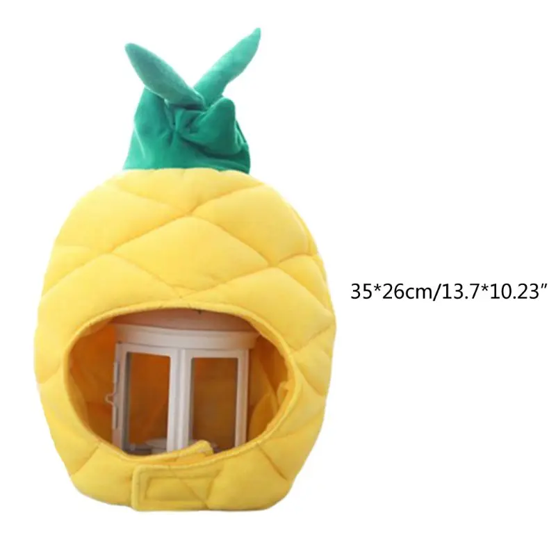 Funny Pineapple Fruit Plush Hat Christmas Cosplay Party Costume Cap Photo Prop 649C