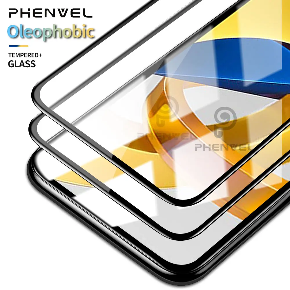 

2pcs M4 Pro 5G Glass Anti Explosion Tempered Glass Screen Protector For Poco M4 Pro Full Cover Protective Glass