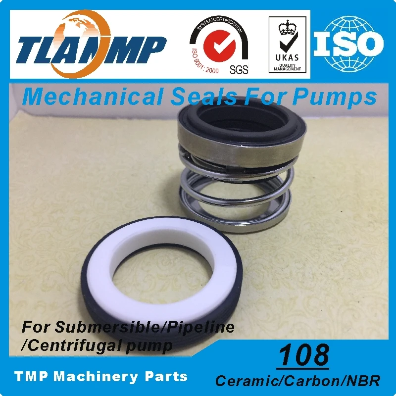 

108-50 Mechanical Seals (Material: Carbon/Ceramic/NBR) Shaft Size 50mm Single Spring Pump Seal Used in Clean/Waste Water,Oil