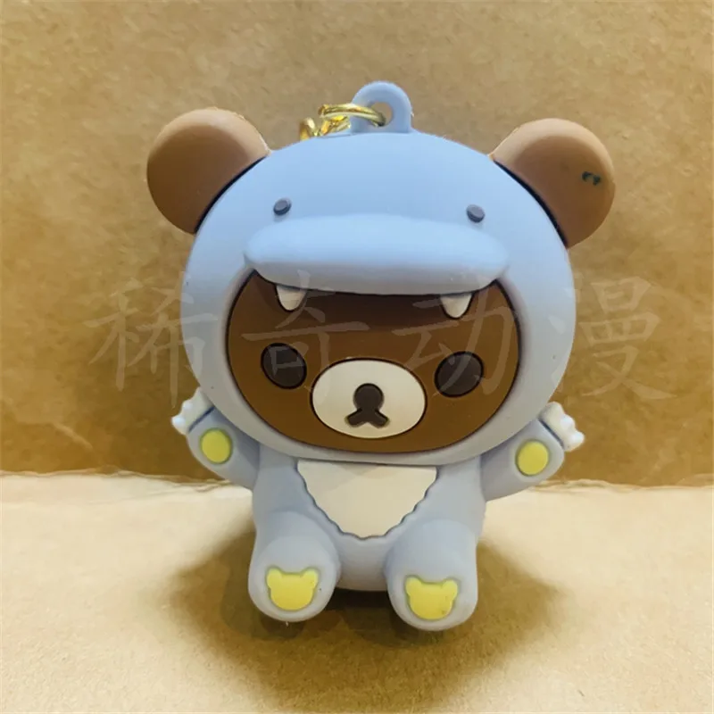 Cute Rilakkuma Keychain Kiiroitori Korilakkuma Bear Cosplay Dragon Key Chain Kids Toys for Girls Boys Children Small Gift